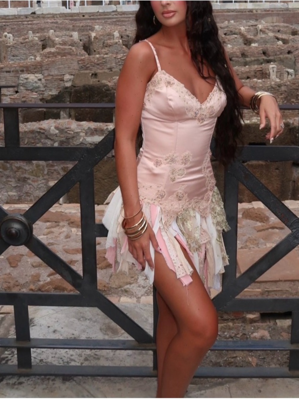 House of cb corset with custom skirt